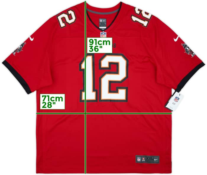 2020-22 Tampa Bay Buccaneers Brady #12 Nike Game Home Jersey (XXL)