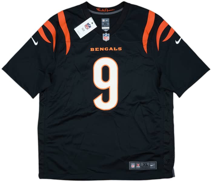 2021-25 Cincinnati Bengals Burrow #9 Nike Game Home Jersey (XL)