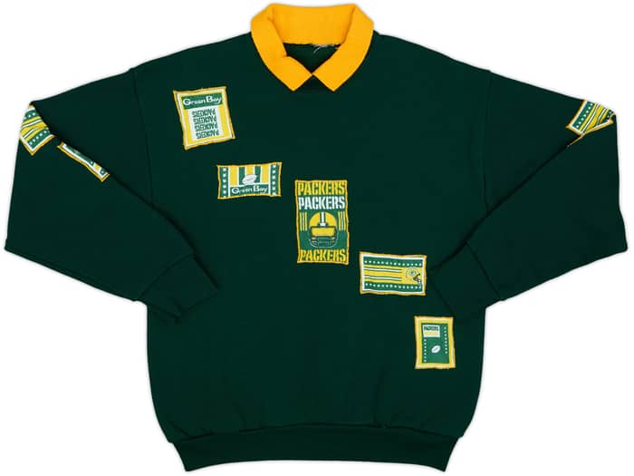 1990s Green Bay Packers Logo 7 Sweat Top - 8/10 - (M)