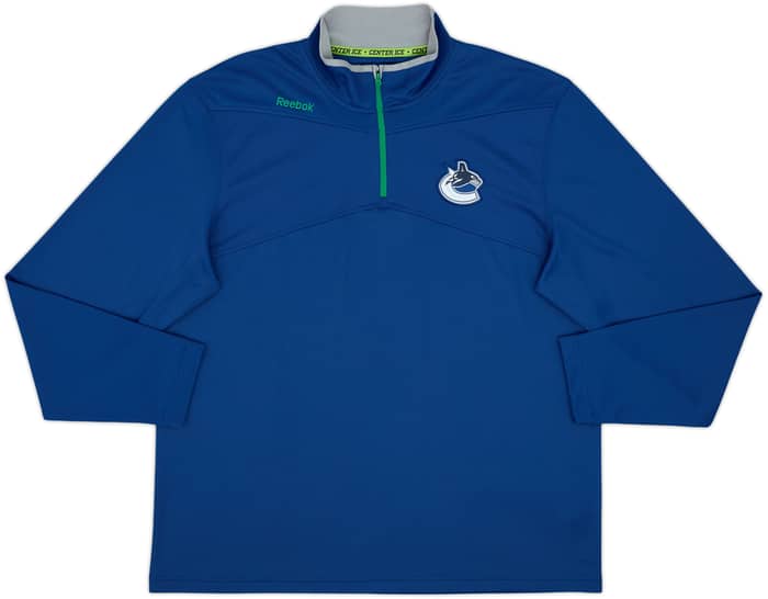 2016-17 Vancouver Canucks Reebok 1/4 Zip Top - 9/10 - (XL)