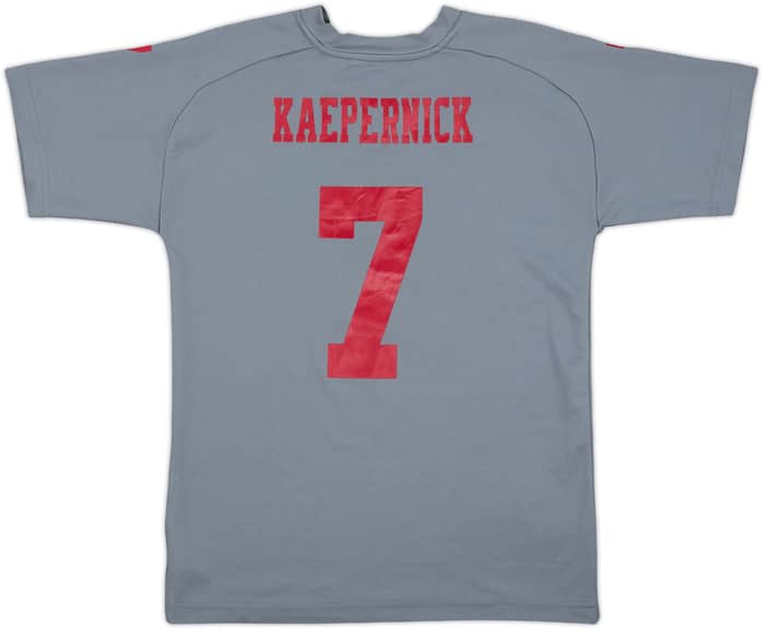 2013 San Francisco 49ers Kaepernick #7 NFL Jersey Tee - 8/10 - (L.Boys)