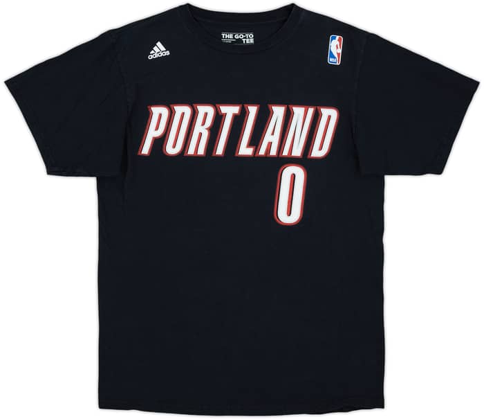 2012-14 Portland Trail Blazers Lillard #0 adidas Tee - 7/10 - (M)