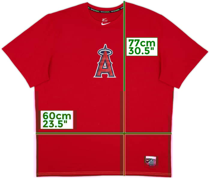 2015 LA Angels Nike Training Tee - 9/10 - (XL)