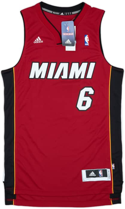 2010-14 Miami Heat James #6 adidas Swingman Alternate Jersey (S)