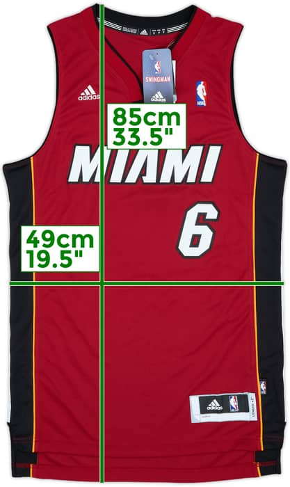 2010-14 Miami Heat James #6 adidas Swingman Alternate Jersey (S)