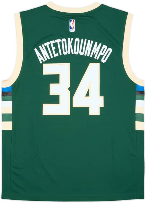 2015-17 Milwaukee Bucks Antetokounmpo #34 adidas Away Jersey (M)
