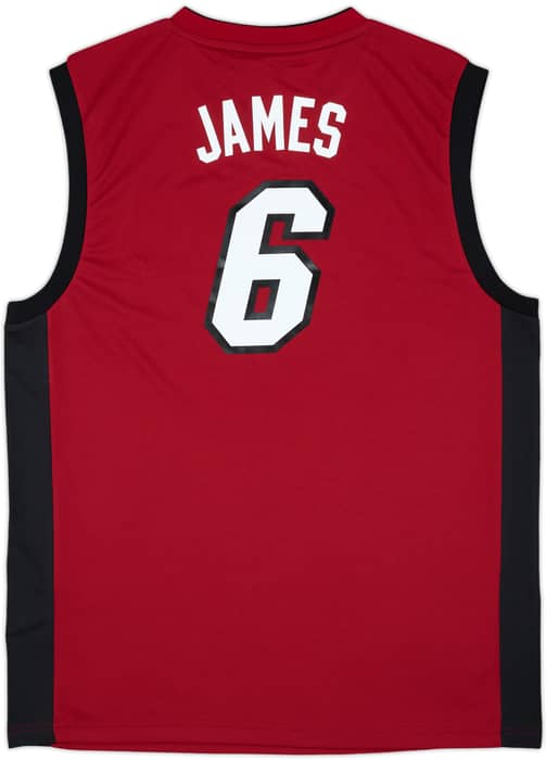 2010-14 Miami Heat James #6 adidas Alternate Jersey (L)