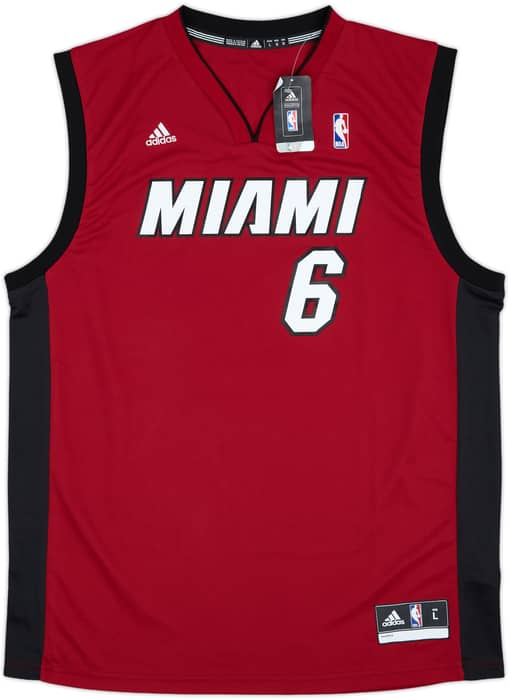 2010-14 Miami Heat James #6 adidas Alternate Jersey (L)
