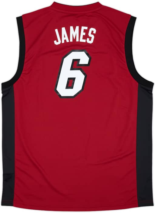 2010-14 Miami Heat James #6 adidas Alternate Jersey (L)