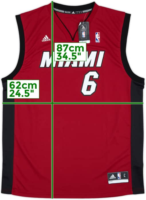 2010-14 Miami Heat James #6 adidas Alternate Jersey (L)