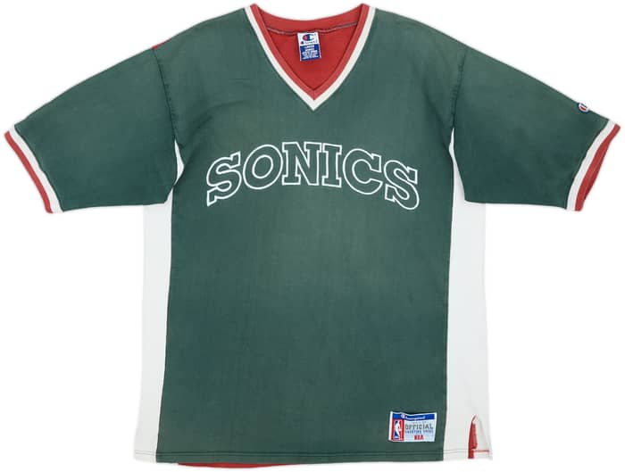 1995-99 Authentic Seattle SuperSonics Champion Shooting Shirt - 6/10 - (L)
