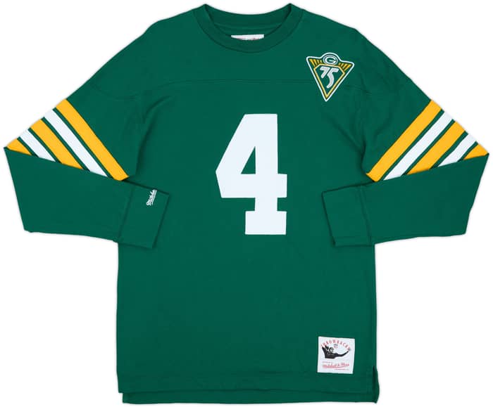 2018 Green Bay Packers Favre #4 Mitchell & Ness L/S Tee - 9/10 - (L)