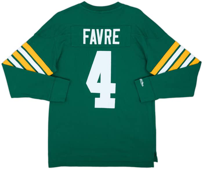 2018 Green Bay Packers Favre #4 Mitchell & Ness L/S Tee - 9/10 - (L)