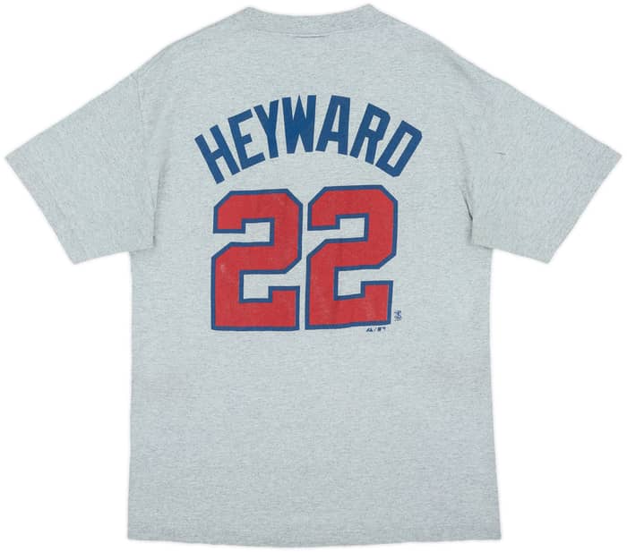 2010-14 Atlanta Braves Heyward #22 Majestic Tee - 6/10 - (L)