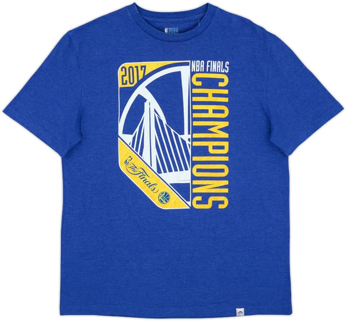 2017 Golden State Warriors NBA Finals Champions Majestic Graphic Tee - 7/10 - (L)