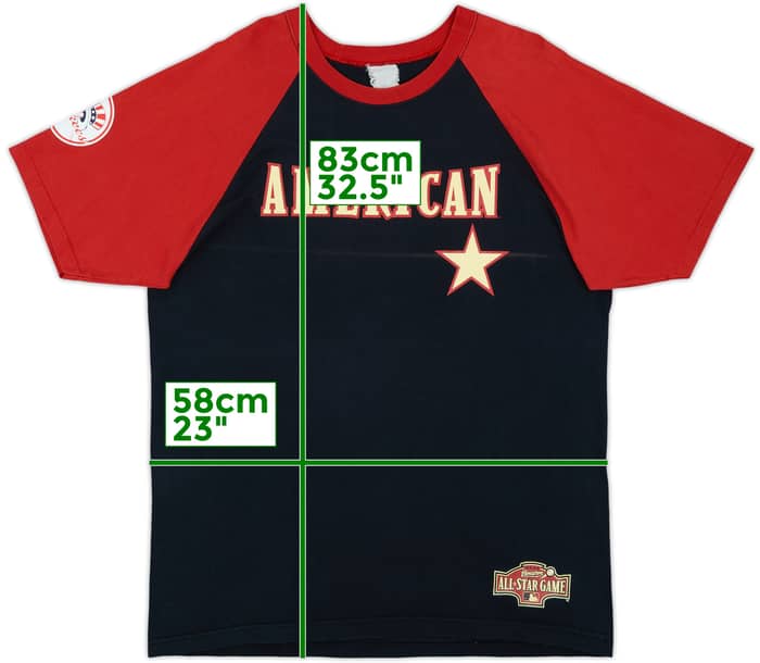 2004 MLB All-Star Game Rodriguez #13 Majestic Tee - 7/10 - (XL)