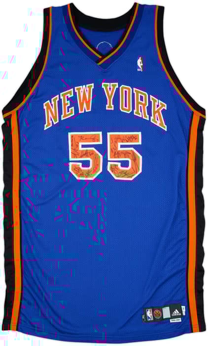 2006-07 New York Knicks #55 Signed adidas Pro Cut Away Jersey - 9/10 - (XXL)