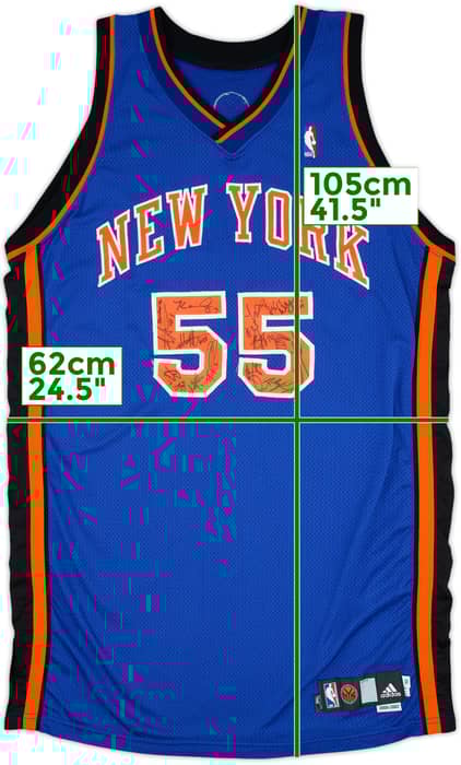 2006-07 New York Knicks #55 Signed adidas Pro Cut Away Jersey - 9/10 - (XXL)