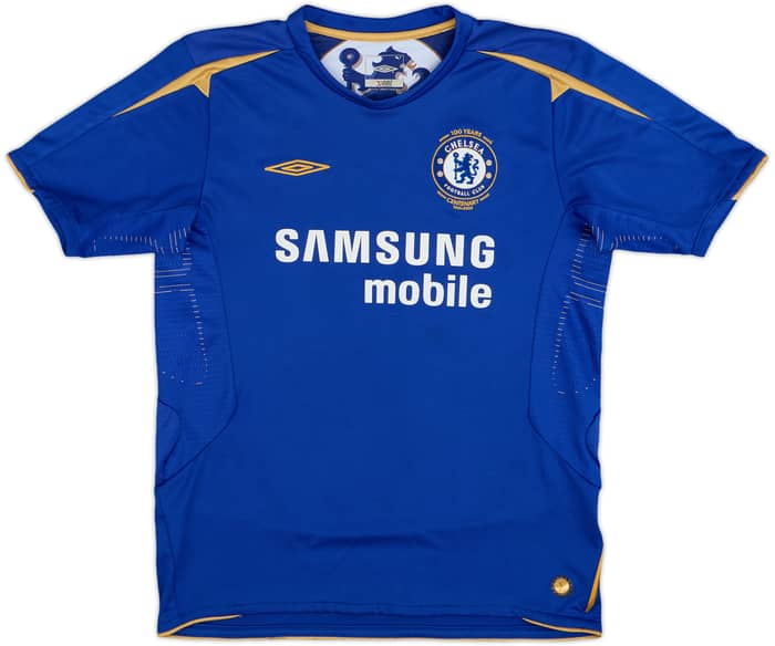 2005-06 Chelsea Centenary Home Shirt Drogba #15 - 8/10 - (L.Boys)