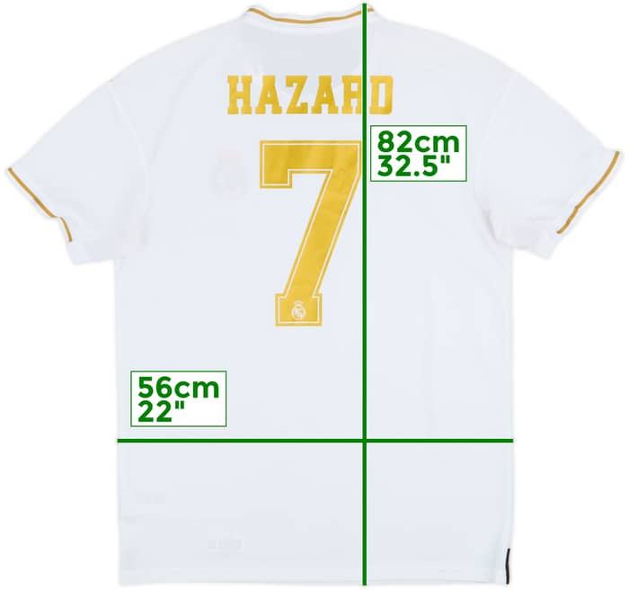 2019-20 Real Madrid Home Shirt Hazard #7 - 7/10 - (L)