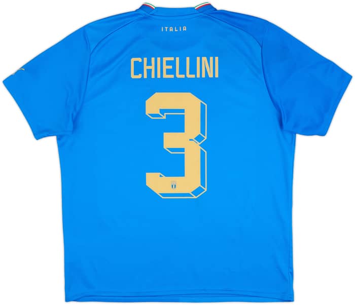 2022-23 Italy Home Shirt Chiellini #3 - 8/10 - (XL)