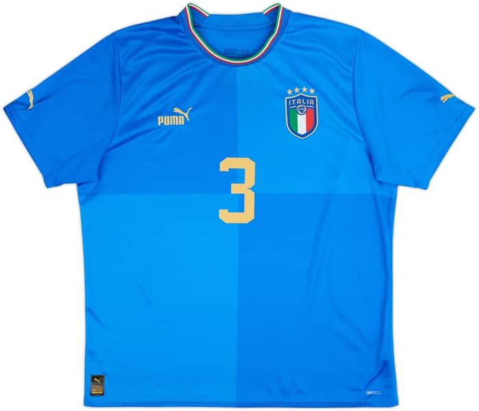 2022-23 Italy Home Shirt Chiellini #3 - 8/10 - (XL)
