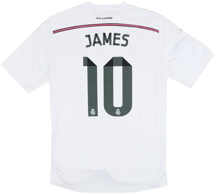 2014-15 Real Madrid Home Shirt James #10 - 6/10 - (L)