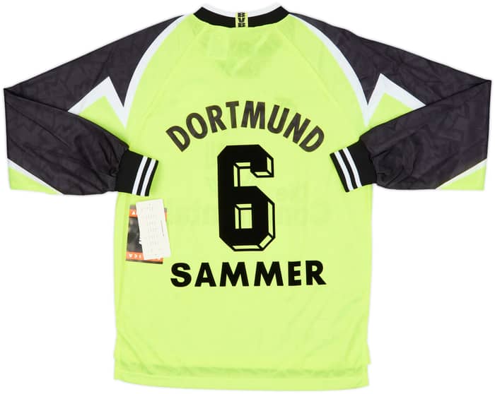 1995-96 Borussia Dortmund Home L/S Shirt Sammer #6 (M)