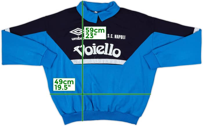 1991-93 Napoli Umbro Sweat Top - 8/10 - (XXL)