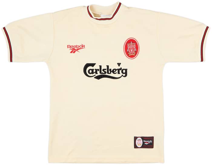 1996-97 Liverpool Away Shirt Berger #15 - 8/10 -(Y)