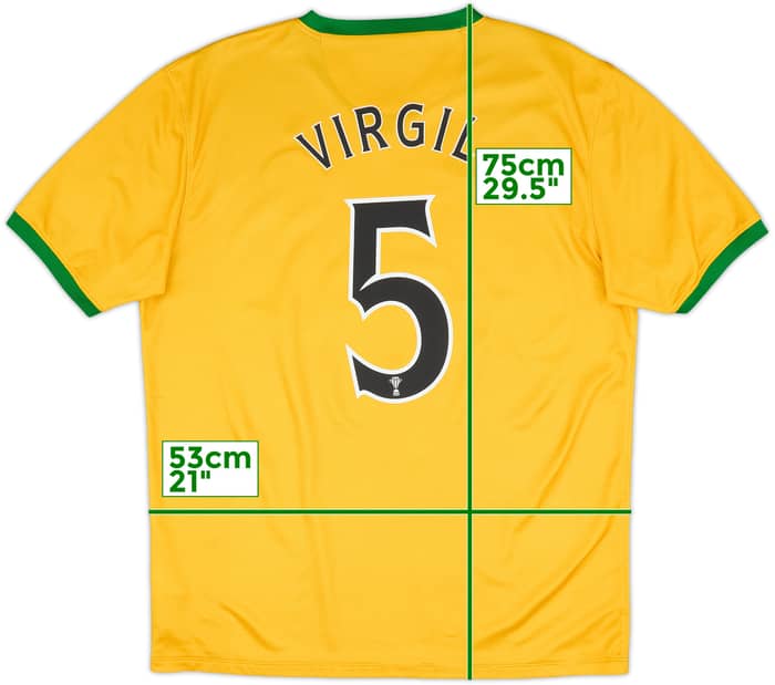 2013-14 Celtic Away Shirt Virgil #5 - 6/10 - (L)