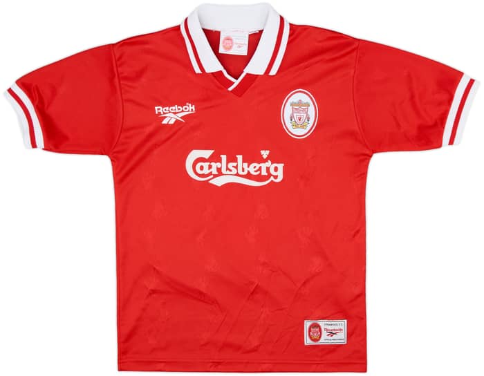 1996-98 Liverpool Home Shirt Fowler #9 - 9/10 - (Y)