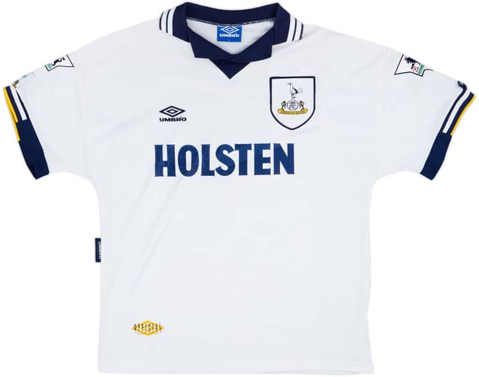 1993-95 Tottenham Home Shirt Klinsmann #18 - 8/10 - (L)