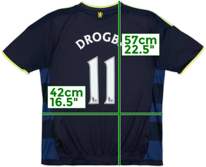2009-10 Chelsea Away Shirt Drogba #11 - 8/10 - (S.Boys)
