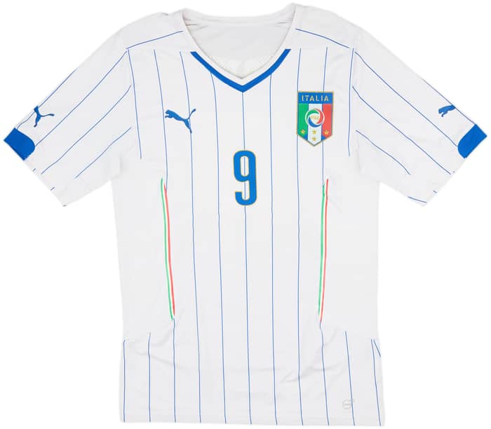 2014-15 Italy Player Issue Away Shirt Balotelli #9 - 8/10 - (XXL)