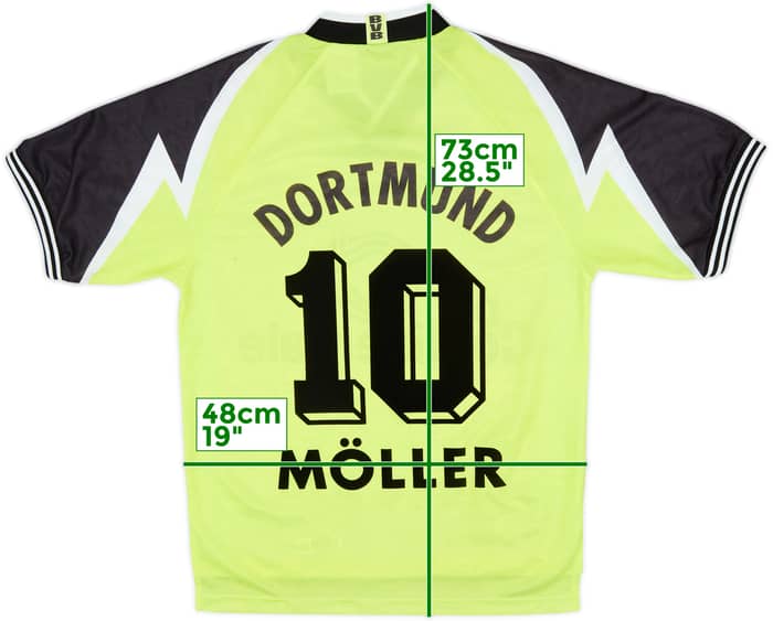 1995-96 Borussia Dortmund Home Shirt Moller #10 - 8/10 - (S)