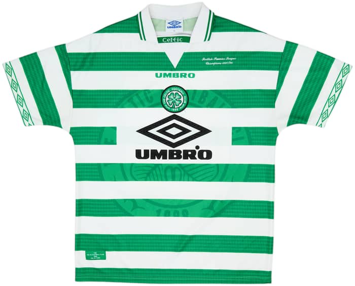 1997-99 Celtic Home Shirt Larsson #7 - 9/10 - (XL)