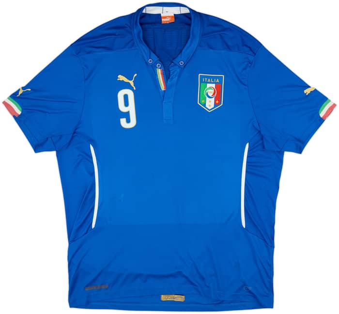 2014-15 Italy Home Shirt Balotelli #9 - 5/10 - (XXL)