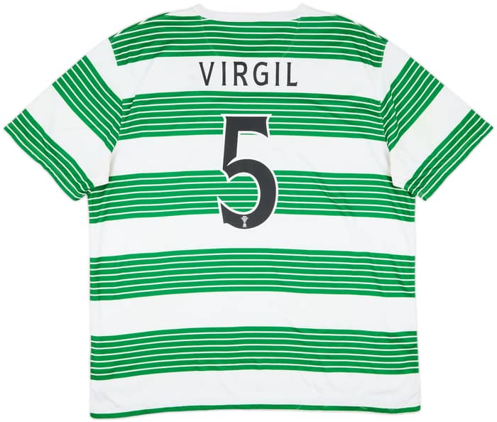 2013-15 Celtic Home Shirt Virgil #5 - 6/10 - (XXL)