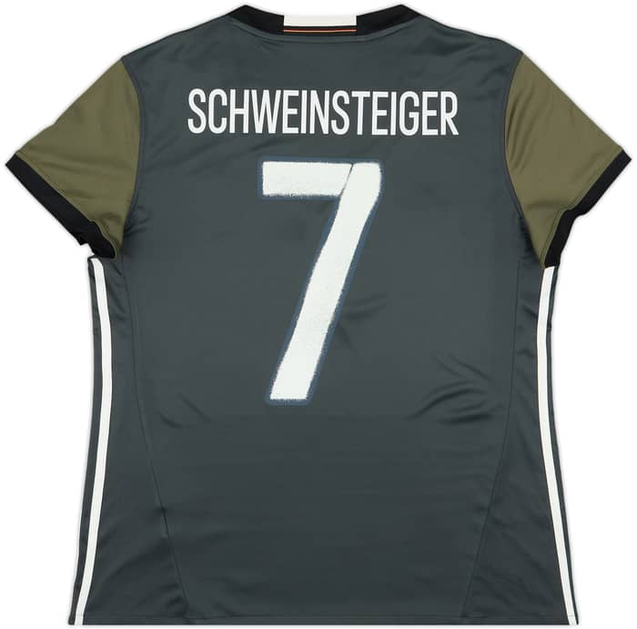 2015-17 Germany Away Shirt Schweinsteiger #7 - 10/10 - (Women's XXL)