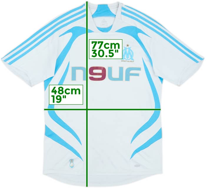 2007-08 Olympique Marseille Home Shirt - 4/10 - (S)