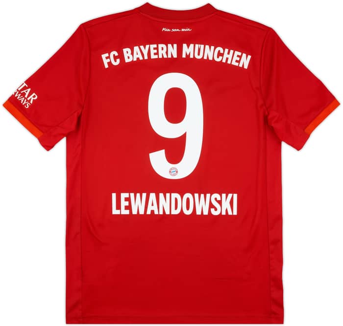 2019-20 Bayern Munich Home Shirt Lewandowski #9 - 7/10 - (XL.Boys)