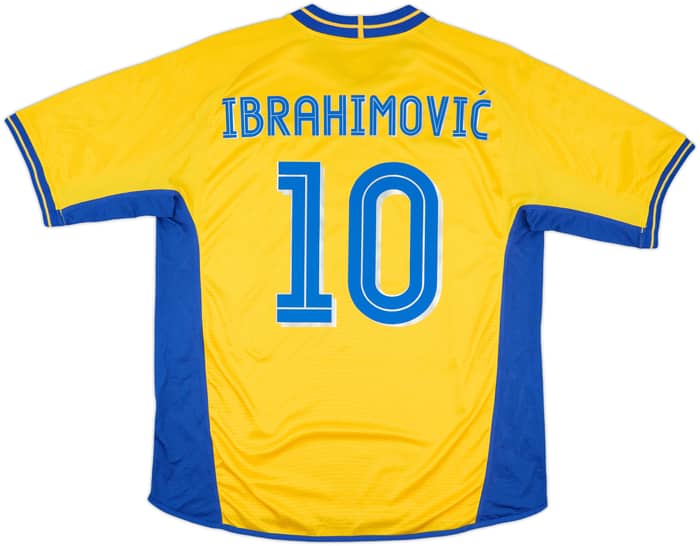 2003-04 Sweden Home Shirt Ibrahimovic #10 - 8/10 - (XL)
