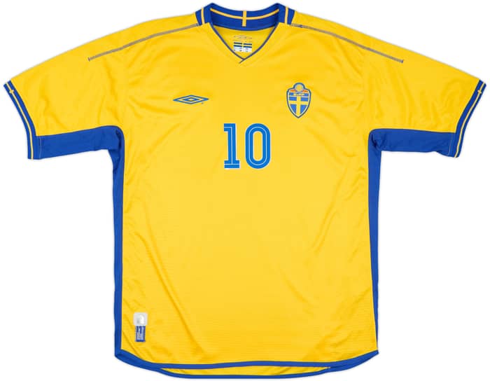 2003-04 Sweden Home Shirt Ibrahimovic #10 - 8/10 - (XL)