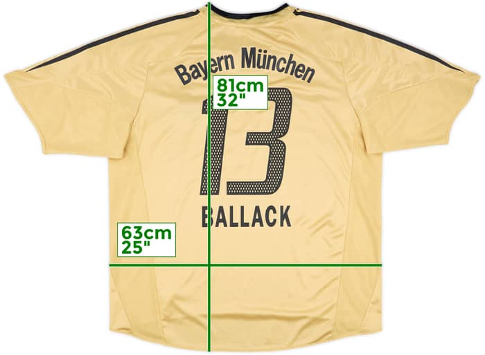 2004-05 Bayern Munich Away Shirt Ballack #13 - 8/10 - (XXL)
