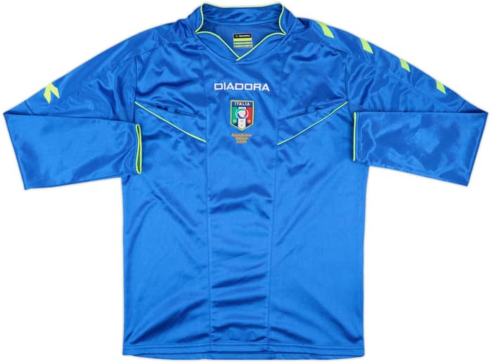 2013-14 Italy Referee Diadora L/S Shirt - 7/10 - (M)