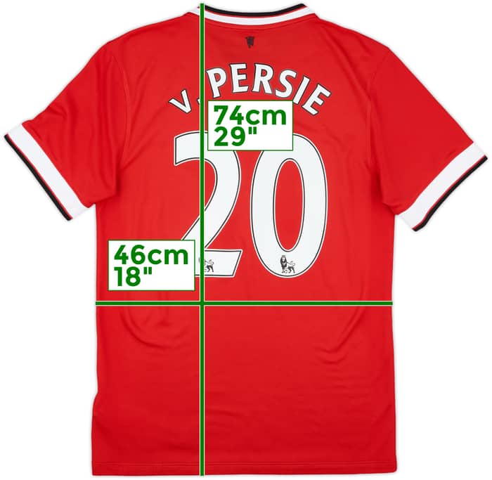 2014-15 Manchester United Home Shirt V.Persie #20 - 6/10 - (S)
