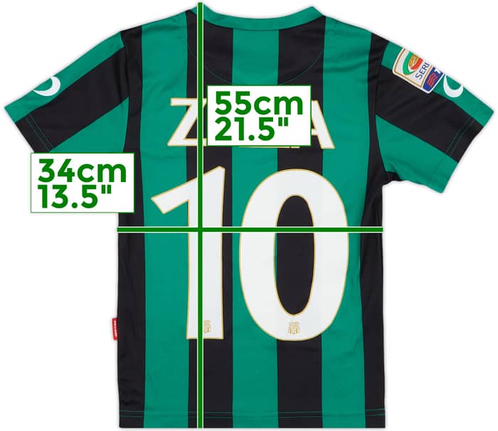 2013-14 Sassuolo Home Shirt Zaza #10 - 4/10 - (M.Boys)
