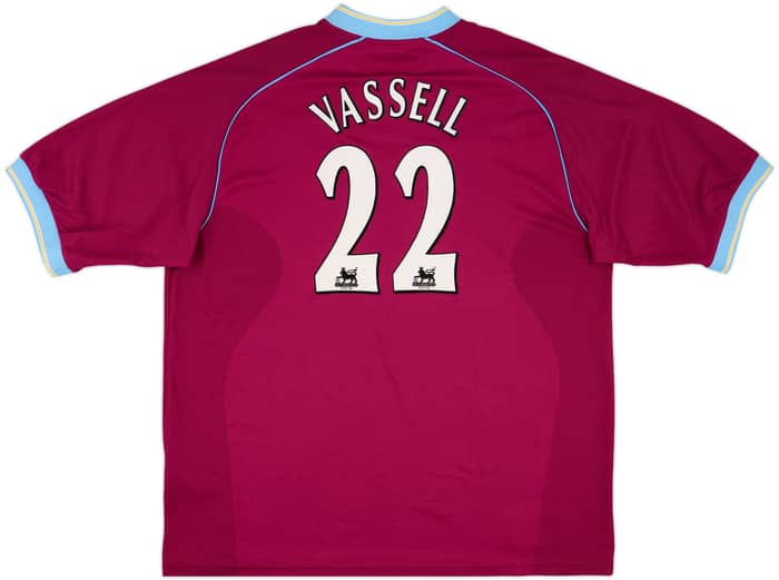 2001-02 Aston Villa Home Shirt Vassell #22 - 7/10 - (XXL)