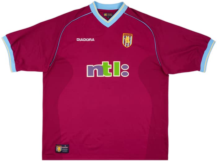 2001-02 Aston Villa Home Shirt Vassell #22 - 7/10 - (XXL)